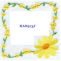 Friends Are Flowers BA8913J Quilt Label machine embroidered personalized - BarbaraJs Pocket Pillows and Patches