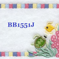 Under the Sea BB1551J Quilt Label  small machine embroidered personalized - BarbaraJs Pocket Pillows and Patches
