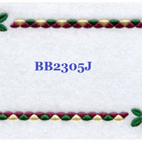 Flower Reel BB2305J Quilt Label  small machine embroidered personalized - BarbaraJs Pocket Pillows and Patches