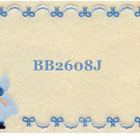 Sunbonnet Sue BB2608J Quilt Label small machine embroidered personalized - BarbaraJs Pocket Pillows and Patches