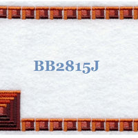 Log Cabin BB2815J Quilt Label small machine embroidered personalized - BarbaraJs Pocket Pillows and Patches