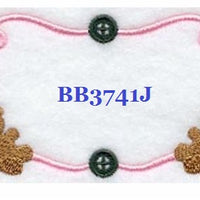 Heirloom Teddy Bear BB3741J Quilt Label  small machine embroidered personalized - BarbaraJs Pocket Pillows and Patches