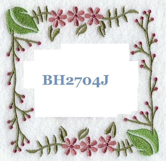 Woodland BH2704J Quilt Label machine embroidered personalized - BarbaraJs Pocket Pillows and Patches