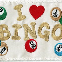 I Love Bingo Patch Iron-on C7825 applique machine embroidered - BarbaraJs Pocket Pillows and Patches