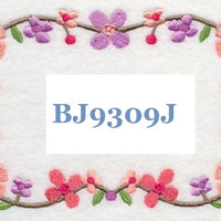 Summertime Bluebirds And Blooms BJ9309J Quilt Label machine embroidered personalized - BarbaraJs Pocket Pillows and Patches