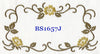 Autumn Flower BS1657J Quilt Label machine embroidered personalized large - BarbaraJs Pocket Pillows and Patches