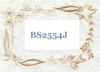 Breezy Blossom Flower BS2554J Quilt Label large machine embroidered personalized - BarbaraJs Pocket Pillows and Patches