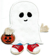 Ghost Iron-on Patch boy under 4 x 4 inches applique machine embroidered patch - BarbaraJs Pocket Pillows and Patches