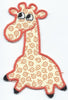 Giraffe Small iron-on under 3x4 inches applique machine embroidered patch - BarbaraJs Pocket Pillows and Patches