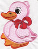 Lucky Duck  iron-on  4.5X6 inches applique machine embroidered patch - BarbaraJs Pocket Pillows and Patches